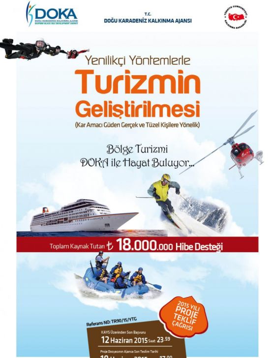 2015 Yılı Yenilikçi Yöntemlerle Turizmin Geliştirilmesi Mali Destek Programı