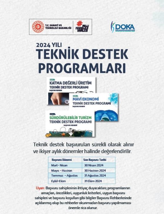 2024 Yılı Mavi Ekonomi Teknik Destek Programı