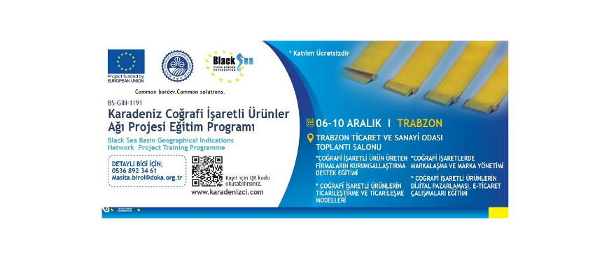 DOKA, Coğrafi İşaretli Ürün üreten ve pazarlayanlara eğitim verecek