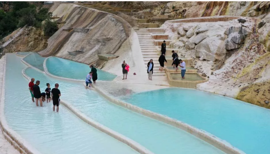 Giresun’un Göksu Travertenleri Doğaseverlerin İlgisini Çekiyor